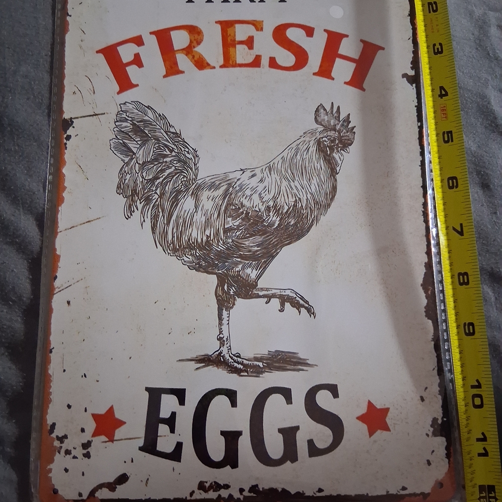 Silver Metal Sign